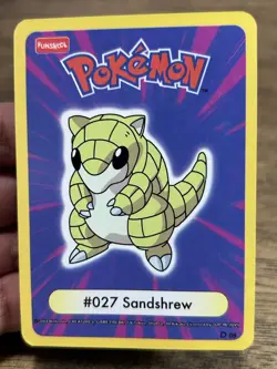 Pokemon Funskool " WHO AM I " Sandshrew TCG CARD 2004 INDIA NM - Image 4