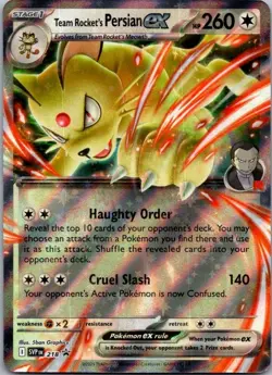 Team Rocket's Persian ex Promo SV: Scarlet & Violet Promo Cards 218 NM - Image 1