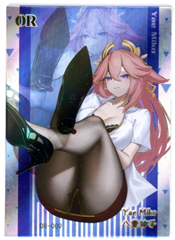 ❤YAE MIKO Goddess Story Waifu Card ABSOLUTELY STUNNING GIRL OR-009 Doujin Card - Image 1
