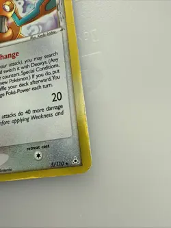 Pokemon Deoxys 5/110 Holo Rare Card LP to MP Condition 2006 Holon Phantoms - Image 3