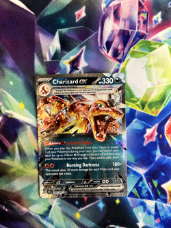 Pokemon TCG S&V Paldean Fates Double Rare Holo Card Charizard EX 54/91 Near Mint - Image 1
