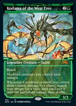 Kodama of the West Tree (Showcase Soft Glow) [Kamigawa: Neon Dynasty] Foil Near - Image 1