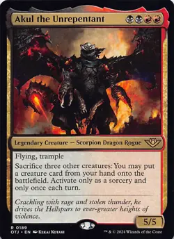 Akul the Unrepentant R Outlaws of Thunder Junction 189 NM - Image 1