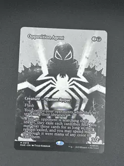 Magic MTG Spider-Man Opposition Agent 0019 Borderless Marvel Eternal Mythic Foil - Image 1