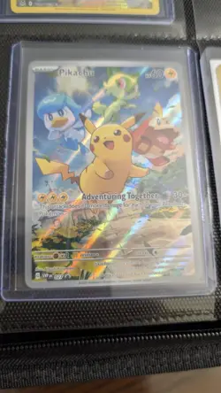 Pokemon TCG Pikachu Illustration Rare Paldea Evolved ETB Promo - Image 1