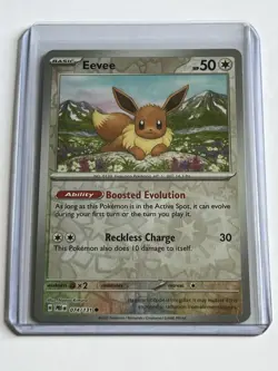 Eevee 74 / 131 Pokemon S&V Prismatic Evolutions 2025 Near Mint Reverse Holo - Image 1