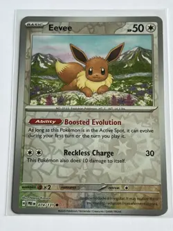 Eevee 74 / 131 Pokemon S&V Prismatic Evolutions 2025 Near Mint Reverse Holo - Image 2