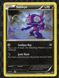 Sableye #62/108 Uncommon Pokemon TCG English NM Dark Explorers - Image 1