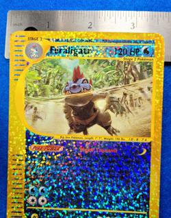 Feraligatr Jumbo Expedition Near Mint 2/12 Reverse Holo Box Topper 2002 Pokemon - Image 5