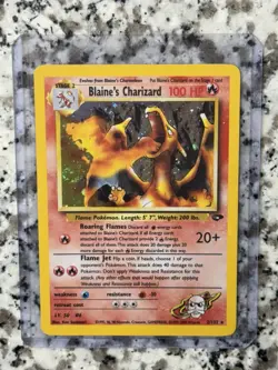 Pokemon Blaine's Charizard 2/132 Gym Challenge Holo Rare Unlimited - Image 1