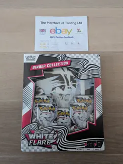 Pokemon Scarlet & Violet White Flare Binder Collection 🔥 Brand New & Sealed ✅ - Image 1