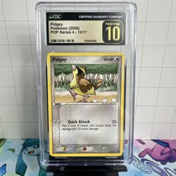Pokemon Pidgey 12/17 Pop Series 4 CGC Pristine 10 🔥 - Image 1