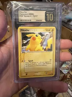 Pokemon 2006 Pikachu 13/17 POP Series 4 CGC PRISTINE 10 - Image 1