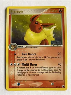 Flareon Reverse Holo Rare | EX Unseen Forces | #5 | Stamp | Chase | Pokemon TCG - Image 1