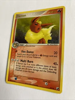 Flareon Reverse Holo Rare | EX Unseen Forces | #5 | Stamp | Chase | Pokemon TCG - Image 3