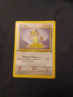 Pokemon Meowth #56/64 1st Edition ITALIAN Jungle LP - Image 1