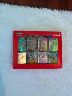 Pokemon Scarlet & Violet 151 Mini Tins 4 Pack Sealed Sam’s Club -In Hand! PACK#1 - Image 1