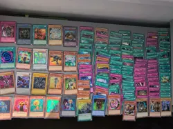 Yugioh 120+ Card mix , all first eds. some rare/Foil NM inc dragon,token,maiden - Image 1