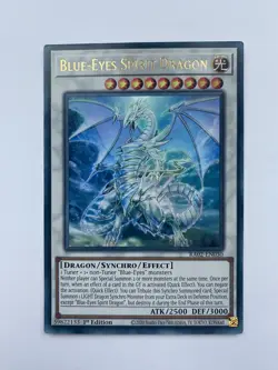 RA02-EN030 Blue-Eyes Spirit Dragon Ultra Rare 1st Edition YuGiOh - Image 1