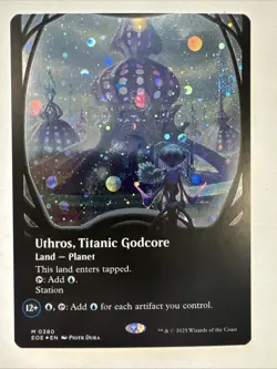 MTG English Uthros, Titanic Godcore (Borderless) (Galaxy Foil) NM Foil - Image 1