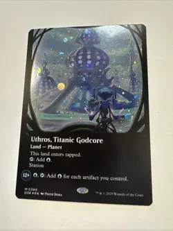 MTG English Uthros, Titanic Godcore (Borderless) (Galaxy Foil) NM Foil - Image 2