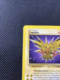 Zapdos 30/62 Non Holo Rare Unlimited Fossil WoTC 1999 TCG Pokemon Card - LP/NP - Image 2