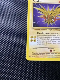 Zapdos 30/62 Non Holo Rare Unlimited Fossil WoTC 1999 TCG Pokemon Card - LP/NP - Image 5