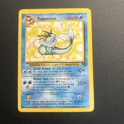 Vaporeon 28/64 Jungle Non Holo Rare MP Pokemon Card - Image 1