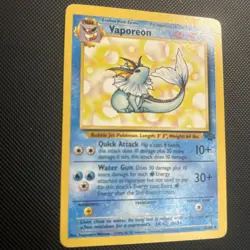 Vaporeon 28/64 Jungle Non Holo Rare MP Pokemon Card - Image 2
