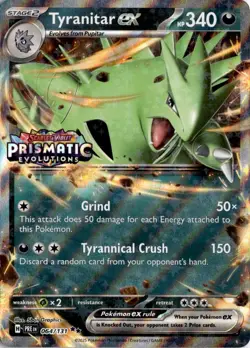 Tyranitar ex (Prismatic Evolutions Stamp) Double Rare Miscellaneous Cards & Prod - Image 1