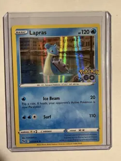 Pokemon Go Lapras Reverse Holo Rare Card 023/078 TCG - Image 1