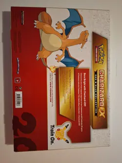 2016 POKEMON CHARIZARD EX RED & BLUE COLL./WITH JUMBO CARD+4 PACKS SEALED BOX - Image 2