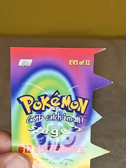 2000 Topps Pokemon TV Animation Series 2 #12 Butterfree Die Cut Card EV3 of 12 - Image 5