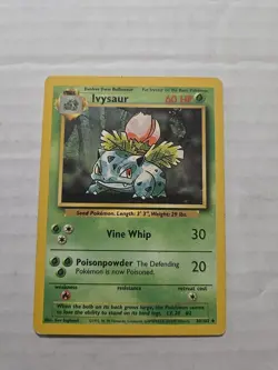 IVYSAUR - 30/102 - Base Set - Pokemon Card Wotc Vintage - Image 1