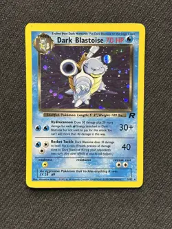 Dark Blastoise 3/82 Team Rocket Holo Rare Pokemon Card - Image 1