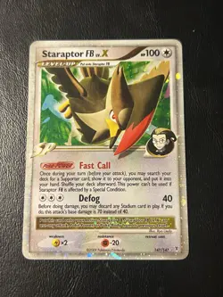 Pokemon TCG Staraptor FB LV.X Holo Rare Card 147/147 Platinum Supreme Victors - Image 1