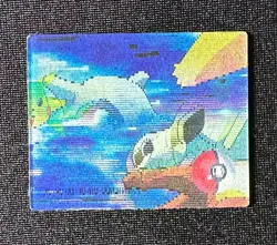 Pokemon Japanese Meiji Super Change Lenticular 3D Card #9 Pikachu Cubone - Image 2