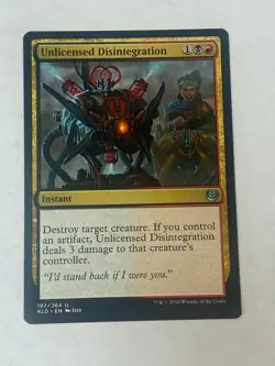 Unlicensed Disintegration - Magic the Gathering MTG Kaladesh Single Card - Image 1
