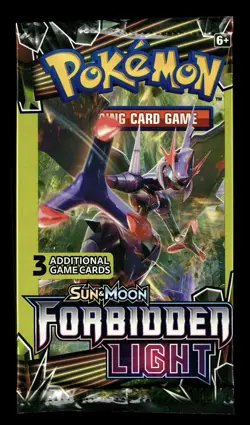 [SEALED] Forbidden Light 3 Card Booster Pack Naganadel GX Artwork - Image 1