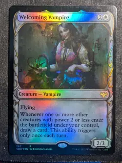 Welcoming Vampire - Foil Showcase - Innistrad: Crimson Vow (MTG) - Image 1