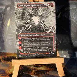 MTG Koth, Fire of Resistance BORDERLESS Phyrexia: All Will Be One - Free Postage - Image 1
