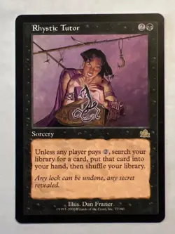 MTG - Rhystic Tutor - Prophecy - Rare - LP - Magic the Gathering - Image 1