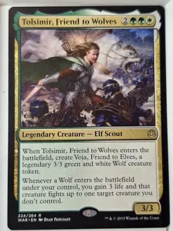 Tolsimir, Friend to Wolves - War of the Spark - Magic the Gathering MTG Nice! - Image 1