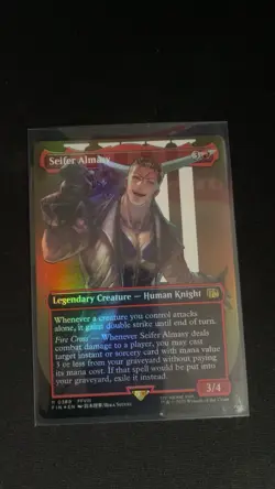 Seifer Almasy 389, Borderless Foil, Final Fantasy, FIN MTG TCG - Image 1