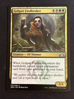 1x Golgari Findbroker (175) Guilds of Ravnica LP MTG Magic x1 MKE - Image 1