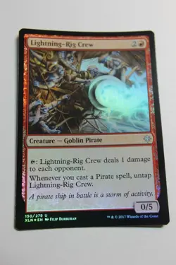 MTG Lightning-Rig Crew x1-Foil -Ixalan-Lightly Played - Image 1