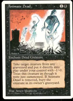 1x Animate Dead - Fourth Edition - MP - MTG - Image 1
