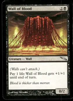 1x Wall of Blood - Mirrodin - LP - MTG - Image 1