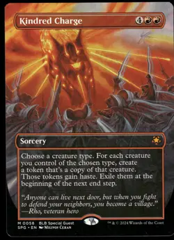 1x Kindred Charge (Borderless) - Special Guests NM - MTG - Image 1