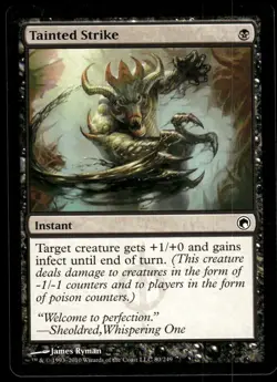 1x Tainted Strike - Scars of Mirrodin - NM - MTG - Image 1